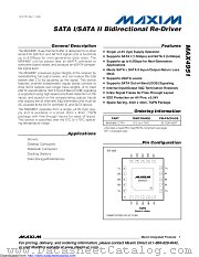 MAX4951 datasheet pdf MAXIM - Dallas Semiconductor