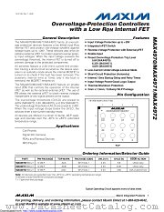MAX4970 datasheet pdf MAXIM - Dallas Semiconductor