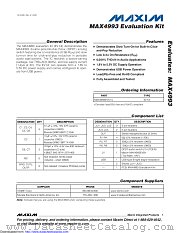 MAX4993EVKIT datasheet pdf MAXIM - Dallas Semiconductor