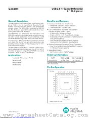 MAX4999ETJ+T datasheet pdf MAXIM - Dallas Semiconductor