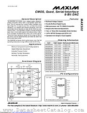 MAX500BCWE+ datasheet pdf MAXIM - Dallas Semiconductor