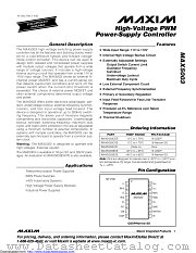 MAX5003EEE+T datasheet pdf MAXIM - Dallas Semiconductor