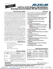 MAX5061AUE+T datasheet pdf MAXIM - Dallas Semiconductor