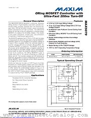 MAX5079EUD datasheet pdf MAXIM - Dallas Semiconductor
