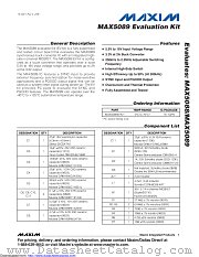 MAX5089EVKIT datasheet pdf MAXIM - Dallas Semiconductor