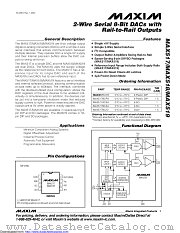 MAX518ACPA+ datasheet pdf MAXIM - Dallas Semiconductor