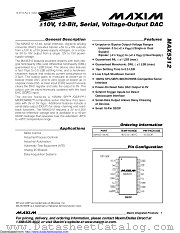 MAX5312EAE+ datasheet pdf MAXIM - Dallas Semiconductor