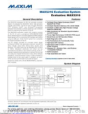 MAX5316EVSYS datasheet pdf MAXIM - Dallas Semiconductor