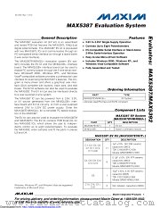 MAX5387EVMINIQU datasheet pdf MAXIM - Dallas Semiconductor