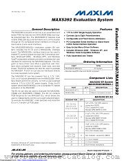 MAX5392EVMINIQU datasheet pdf MAXIM - Dallas Semiconductor