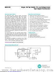 MAX5395LATA+TG2Z datasheet pdf MAXIM - Dallas Semiconductor