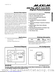 MAX5402EUA/GG8 datasheet pdf MAXIM - Dallas Semiconductor