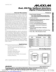 MAX5452EUB+TG071 datasheet pdf MAXIM - Dallas Semiconductor