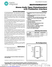 MAX5456EEE+ datasheet pdf MAXIM - Dallas Semiconductor