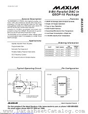 MAX5480AEEE+ datasheet pdf MAXIM - Dallas Semiconductor