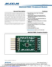 MAX5487PMB1# datasheet pdf MAXIM - Dallas Semiconductor