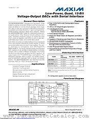 MAX5500AGAP+ datasheet pdf MAXIM - Dallas Semiconductor