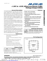 MAX5511ETC+ datasheet pdf MAXIM - Dallas Semiconductor