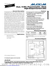 MAX5550ETE+ datasheet pdf MAXIM - Dallas Semiconductor