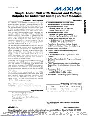 MAX5661GCB+T datasheet pdf MAXIM - Dallas Semiconductor