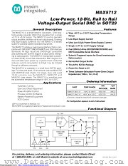 MAX5712EUT+T datasheet pdf MAXIM - Dallas Semiconductor