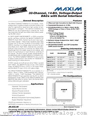 MAX5774UCB+TD datasheet pdf MAXIM - Dallas Semiconductor
