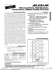 MAX5864ETM+T datasheet pdf MAXIM - Dallas Semiconductor