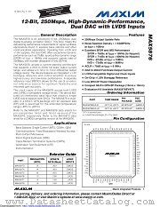 MAX5876EGK+D datasheet pdf MAXIM - Dallas Semiconductor