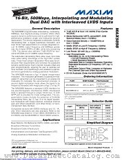 MAX5898EGK-D datasheet pdf MAXIM - Dallas Semiconductor