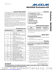 MAX5926EVKIT datasheet pdf MAXIM - Dallas Semiconductor