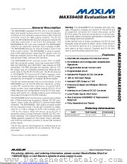 MAX5940BEVKIT datasheet pdf MAXIM - Dallas Semiconductor