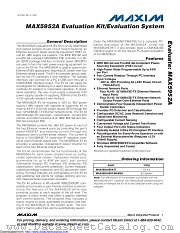 MAX5952AEVKIT datasheet pdf MAXIM - Dallas Semiconductor