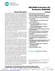 MAX5980EVKIT datasheet pdf MAXIM - Dallas Semiconductor