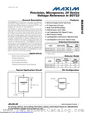 MAX6010 datasheet pdf MAXIM - Dallas Semiconductor