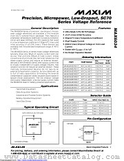 MAX6034BEXR30+T datasheet pdf MAXIM - Dallas Semiconductor