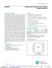 MAX6603 datasheet pdf MAXIM - Dallas Semiconductor