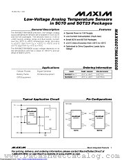 MAX6607IXK+T datasheet pdf MAXIM - Dallas Semiconductor