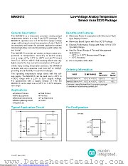 MAX6613MXK+TCA3 datasheet pdf MAXIM - Dallas Semiconductor