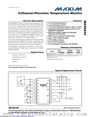 MAX6622UE9A+ datasheet pdf MAXIM - Dallas Semiconductor