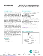 MAX6627MKA#TG16 datasheet pdf MAXIM - Dallas Semiconductor