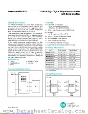 MAX6629MUT+ datasheet pdf MAXIM - Dallas Semiconductor