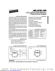 MAX662AMSA/PR datasheet pdf MAXIM - Dallas Semiconductor