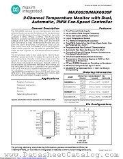 MAX6639AEE datasheet pdf MAXIM - Dallas Semiconductor