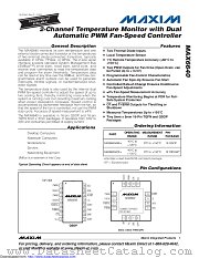 MAX6640AEE+T datasheet pdf MAXIM - Dallas Semiconductor