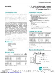 MAX6642ATT94+ datasheet pdf MAXIM - Dallas Semiconductor