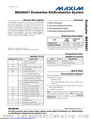 MAX6651EVCMAXQU datasheet pdf MAXIM - Dallas Semiconductor