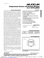 MAX6652AUB+T datasheet pdf MAXIM - Dallas Semiconductor