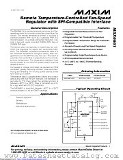 MAX6661AEE+T datasheet pdf MAXIM - Dallas Semiconductor