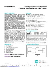 MAX6710QUT+ datasheet pdf MAXIM - Dallas Semiconductor