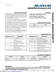 MAX6765EVKIT+ datasheet pdf MAXIM - Dallas Semiconductor